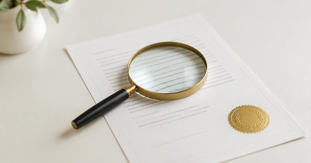 Passport and checklist on a desk for evaluating legitimate visa providers